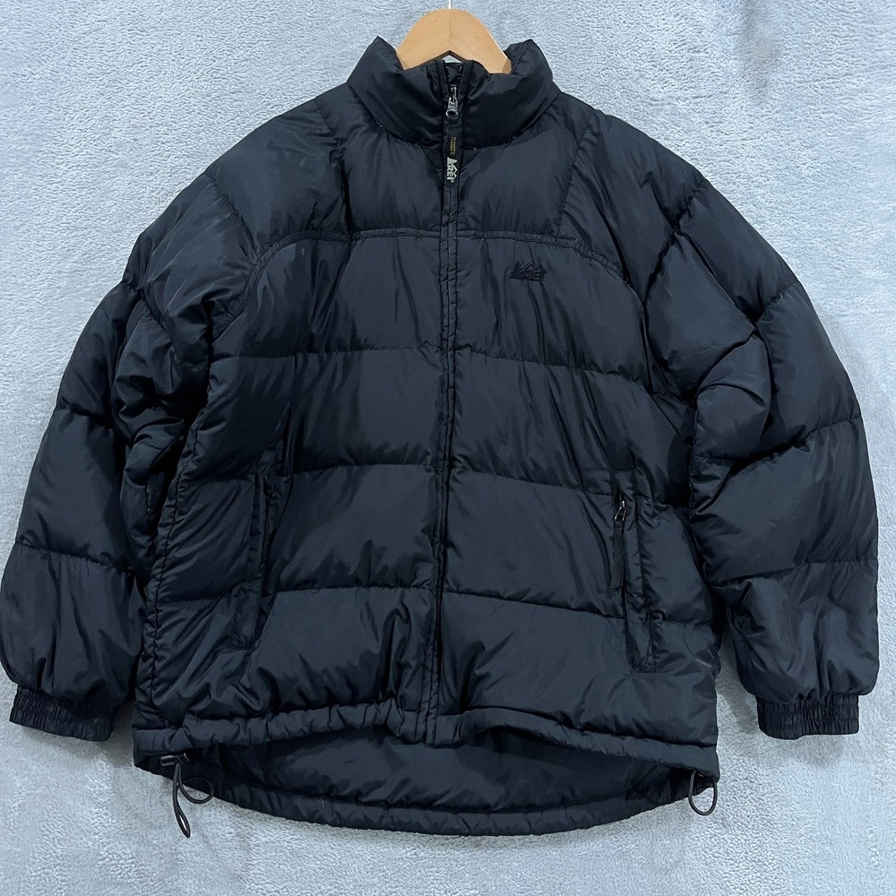 Vintage REI Jacket Womens Large Goose Down Puffer Full Zip Insulated Gorpcore